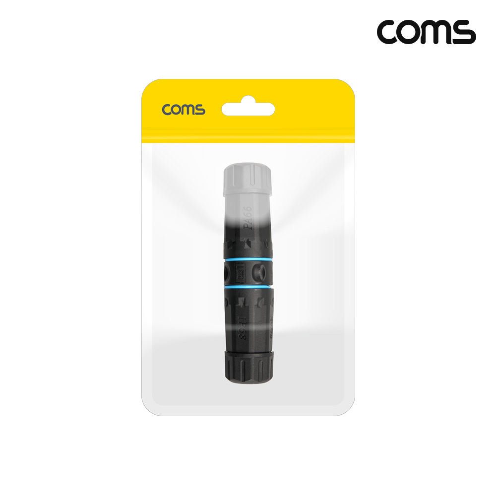 Coms IP68 LAN RJ45 FF CAT6 케이블 보호 방수 커넥터