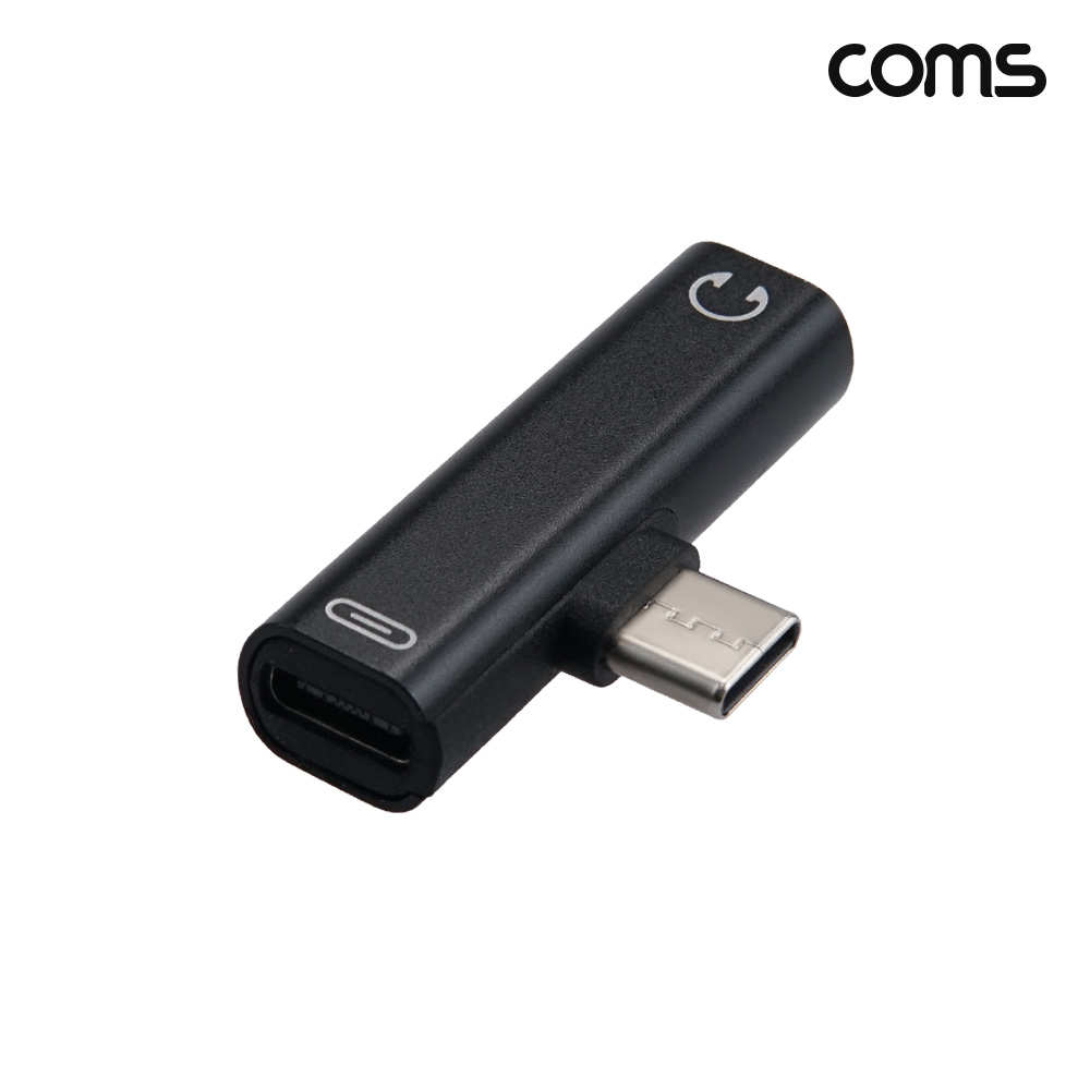 Coms C타입 이어폰 충전 젠더 USB-C 3.5mm 오디오