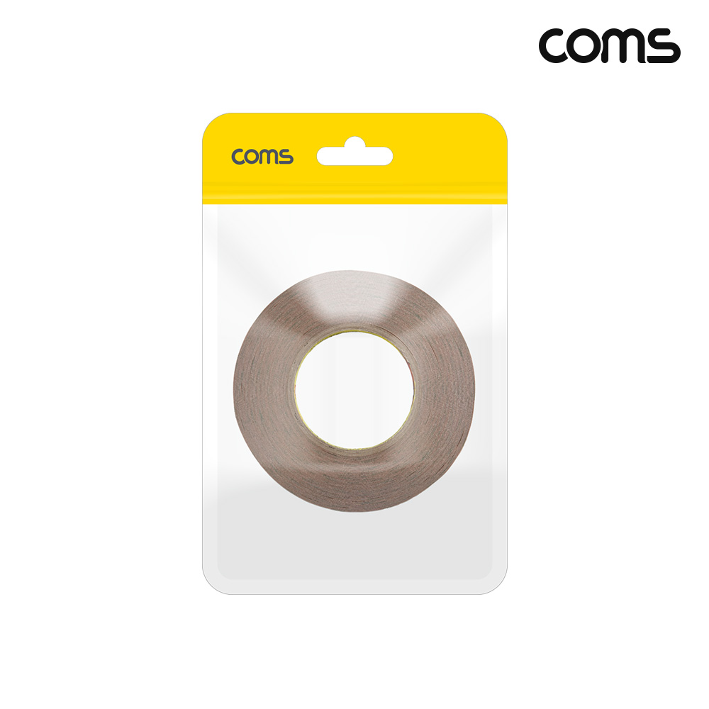 Coms 강력 접착 양면 테이프 공업용 폭 1cm 두께 0.1mm