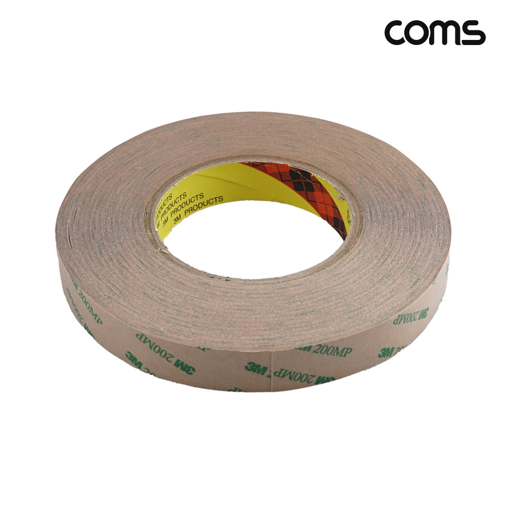 Coms 강력 접착 양면 테이프 공업용 폭 2cm 두께 0.1mm