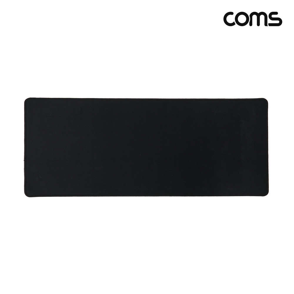 Coms 마우스 패드 장패드 미끄럼방지 Black