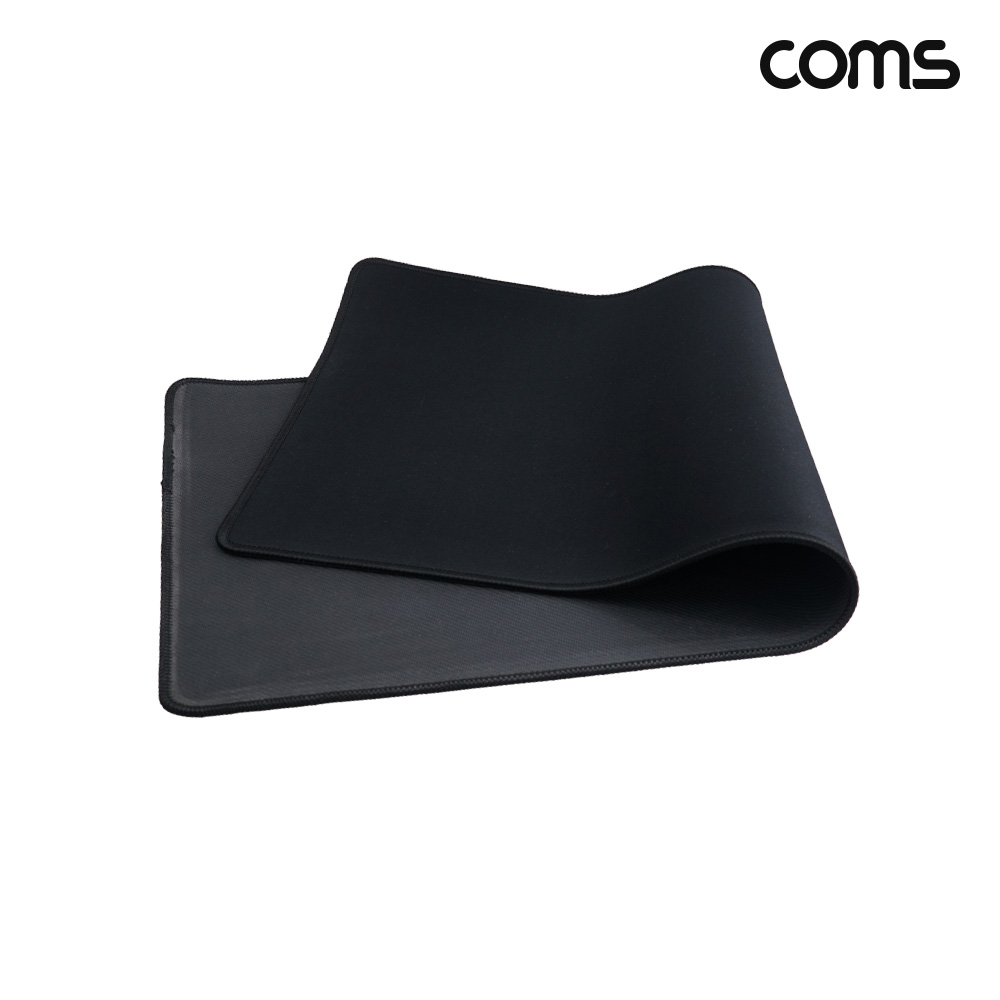 Coms 마우스 패드 장패드 미끄럼방지 Black