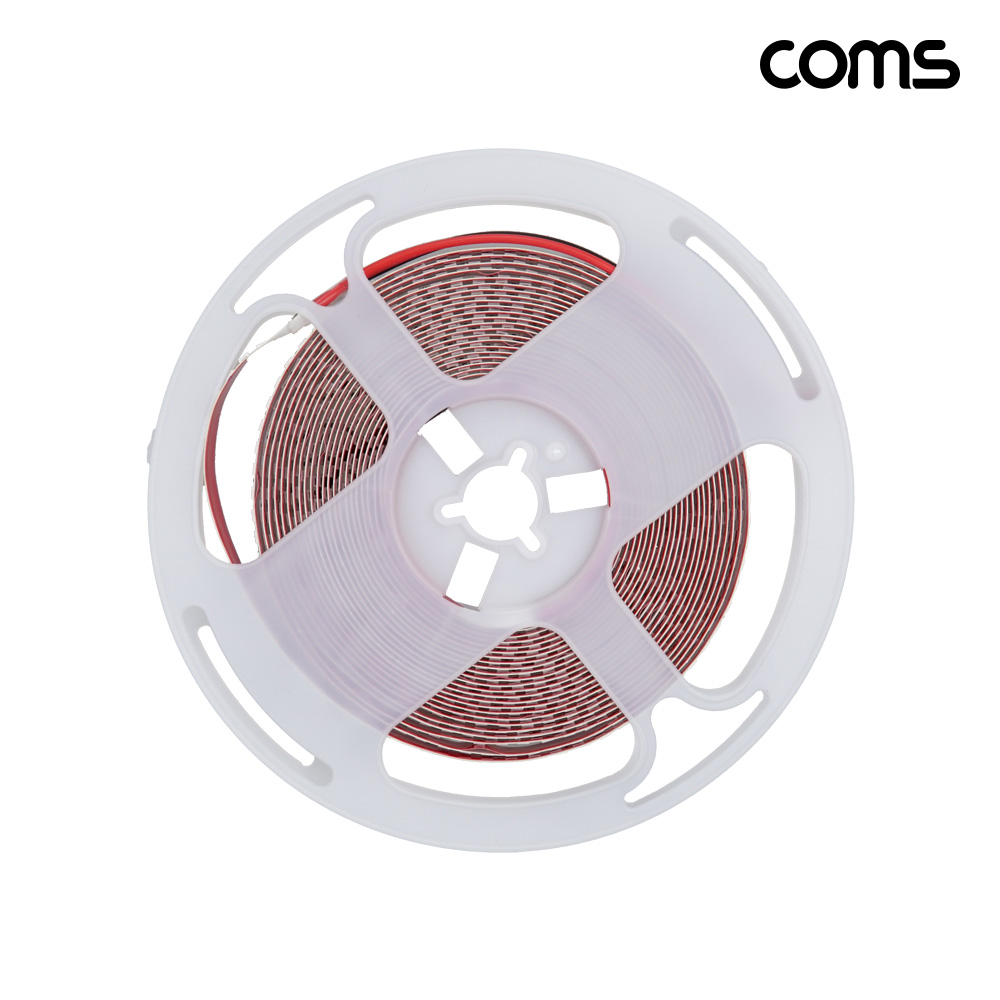 Coms LED 줄조명 슬림형 5M Yellow 3000K DC 12V 초고휘도 슬림형 LED바 DIY 램프 다용도 리폼 기판 교체