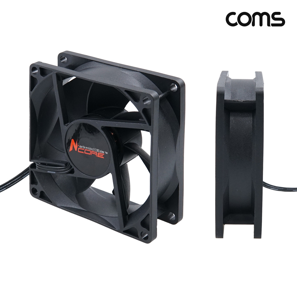Coms 쿨러 케이스 80mm Cooler 쿨러 팬 3P 12V