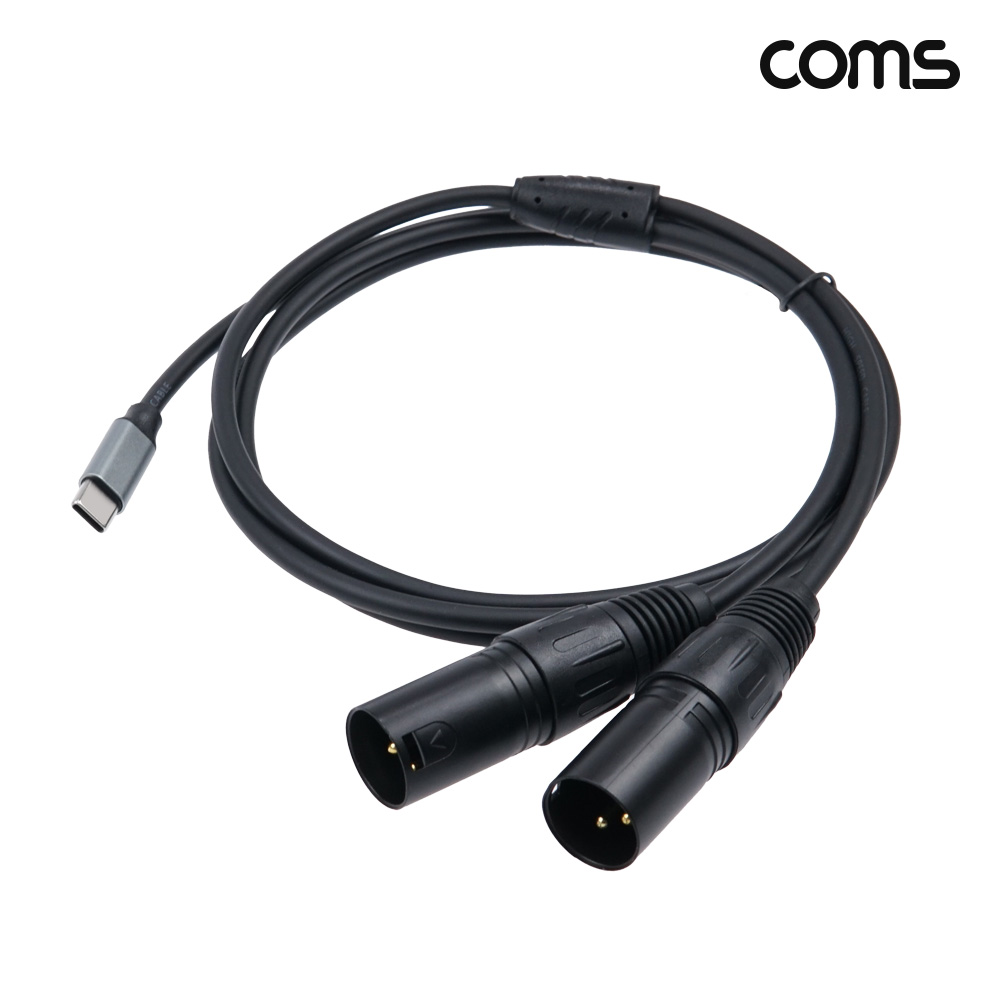 Coms C타입 캐논x2 변환 케이블 1.5m USB C to XLRx2 Canon 3P