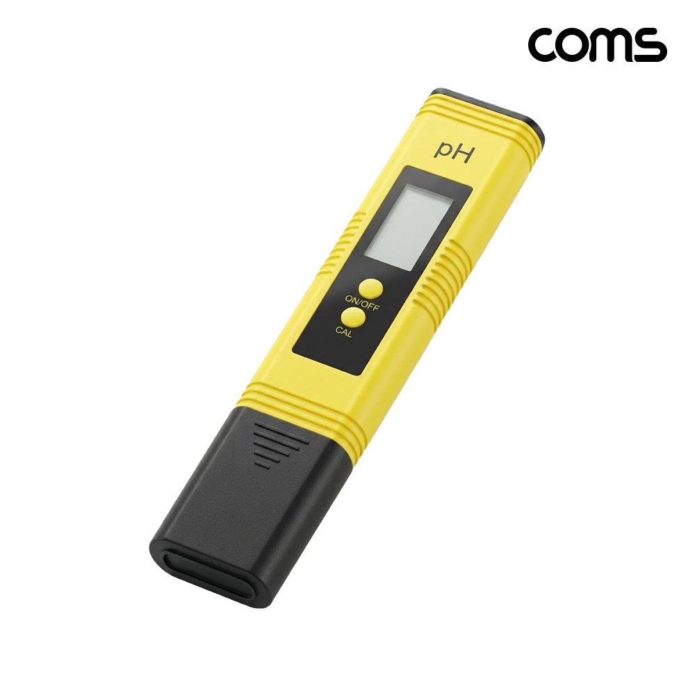 Coms 휴대용 PH 미터 수질 테스터기 수질측정관리