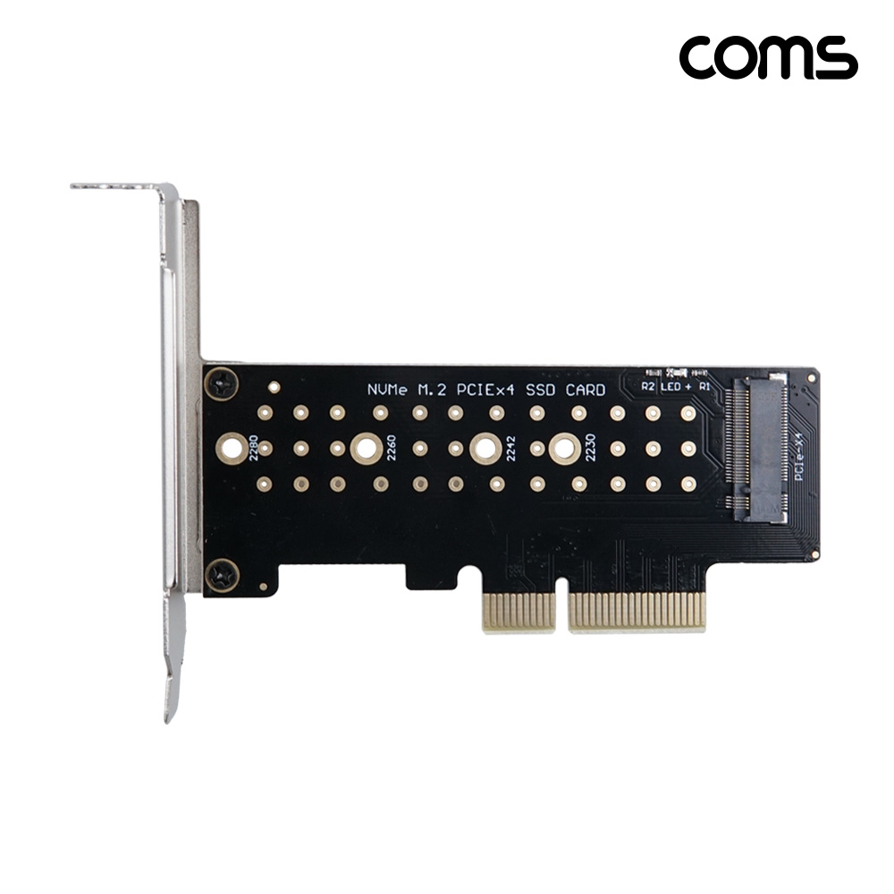Coms PCIe x4 M.2 NVMe SSD 확장카드 변환카드 브라켓 포함