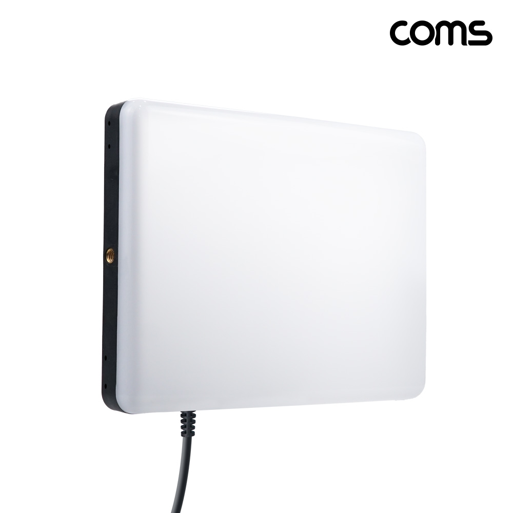 Coms LED 조명 사각 개인방송 유튜버 크리에이터 촬영 지속광 USB전원 다양한색상조절 RGBW 밝기조절