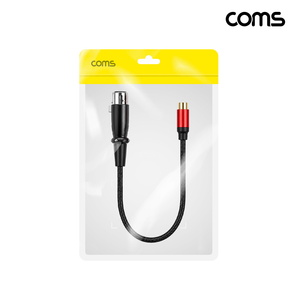 Coms 캐논 XLR 3핀 to RCA 오디오 변환 케이블 30cm