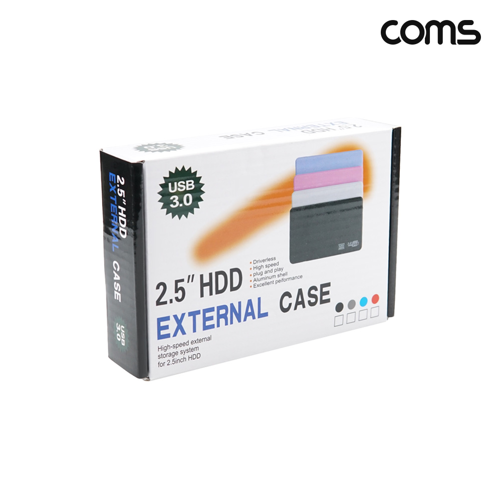 Coms USB 3.0 외장하드 케이스 2.5형 SATA HDD SSD
