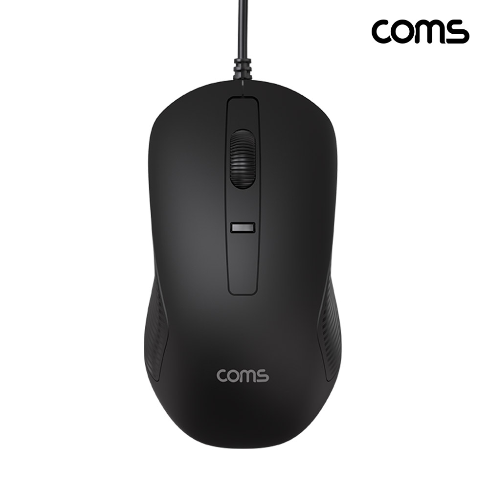 Coms USB 유선 마우스 일반 사무용 사무실 PC 컴퓨터 노트북용 1600DPI