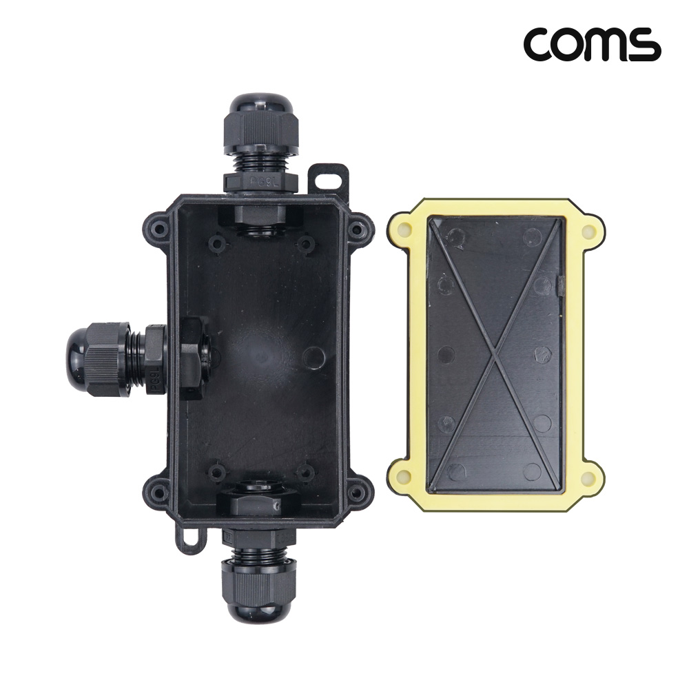 Coms IP68 2분배 T형 방수 전선 커버 레버형 커넥터 240V 24A