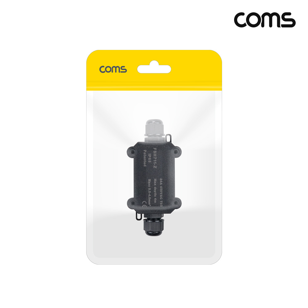Coms IP68 일자형 방수 전선 커버 레버형 커넥터 240V 24A