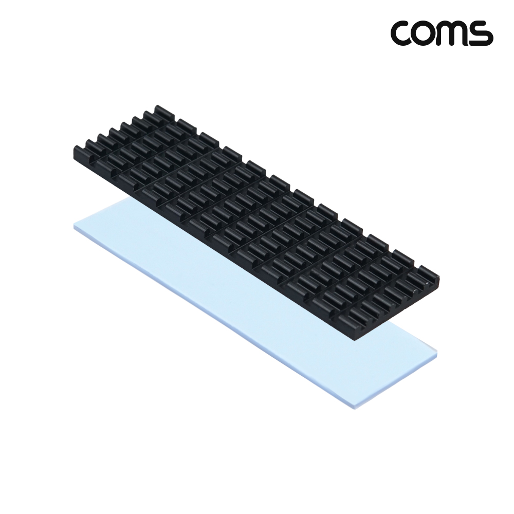 Coms 쿨러 방열판 열전도 써멀패드 테이프 발열방지 세트