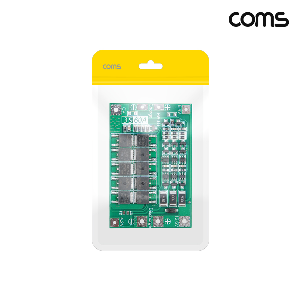 Coms 3S 60A 리튬이온 배터리 BMS 보호 보드 회로