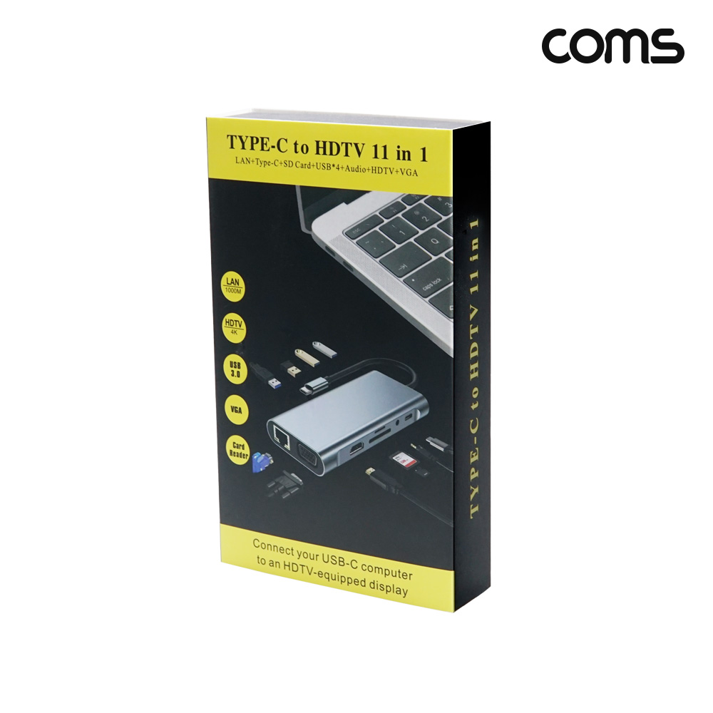 Coms 11 in 1 C타입 멀티허브 올인원 Type C 컨버터