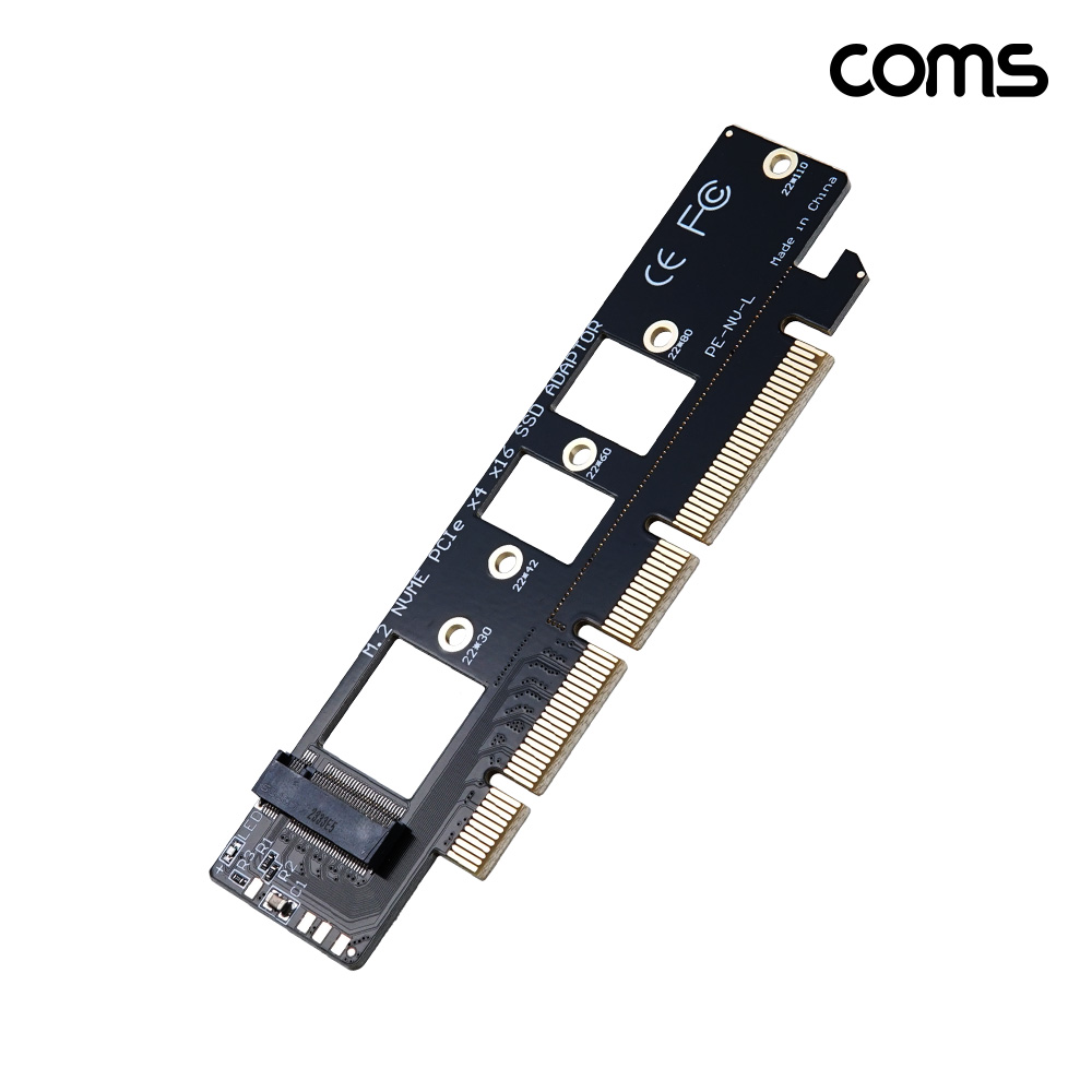 Coms M.2 SSD to PCIe x4 x16 NVMe M KEY 변환 어댑터 카드 PCI Express