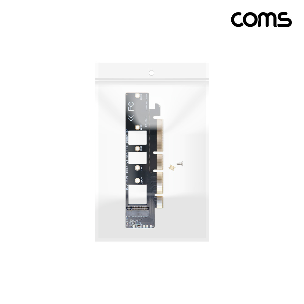 Coms M.2 SSD to PCIe x4 x16 NVMe M KEY 변환 어댑터 카드 PCI Express
