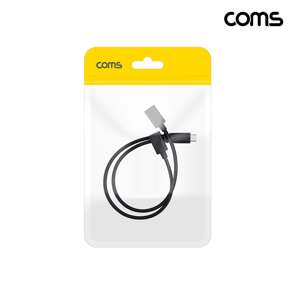 Coms C타입 2분배 충전 케이블 30cm USB C M to C Fx2