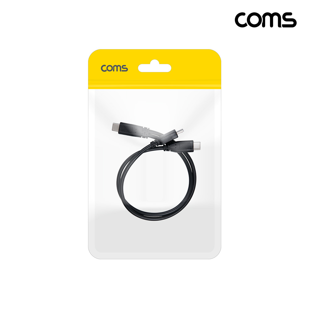 Coms C타입 2분배 충전 케이블 30cm USB C M to C+마이크로 5핀 M