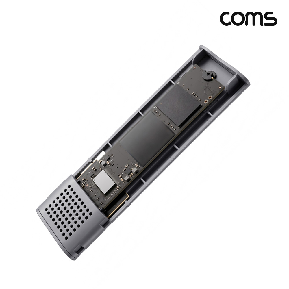 Coms NVMe NGFF M.2 SSD 외장케이스 10Gbps C타입 A타