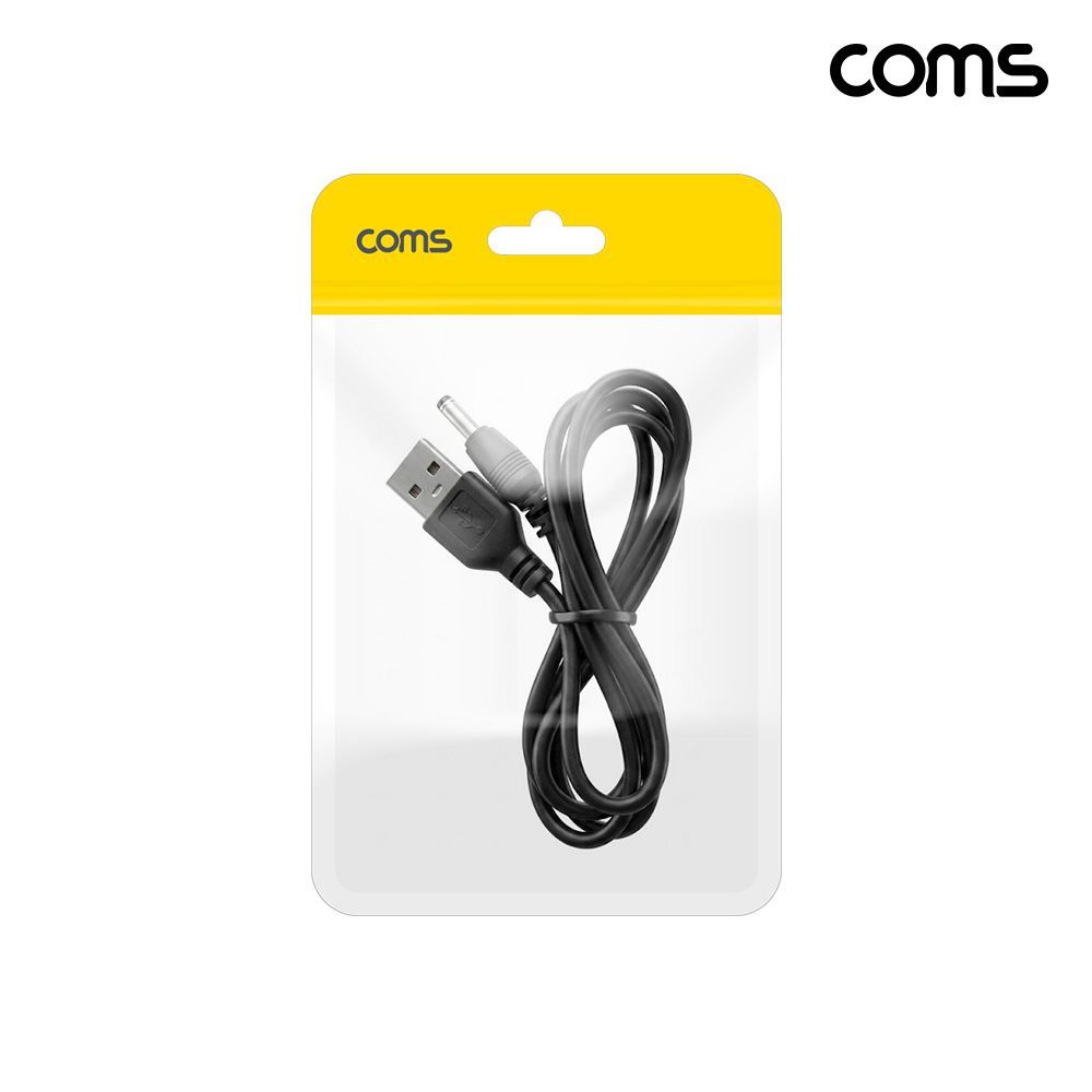 Coms A타입 전원 변환케이블 1m USB A to DC 외경 3.5 내경 1.35