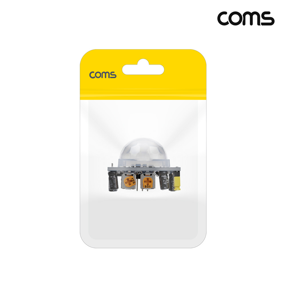 Coms 패시브 적외선 모션 센서 PIR 4.5V~20V 5초~5분 120도 감지