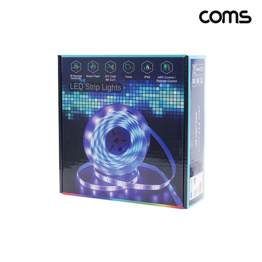 Coms LED 줄조명 슬림형 2M DC 12V 동작감지 조명 리모컨 밝기조절