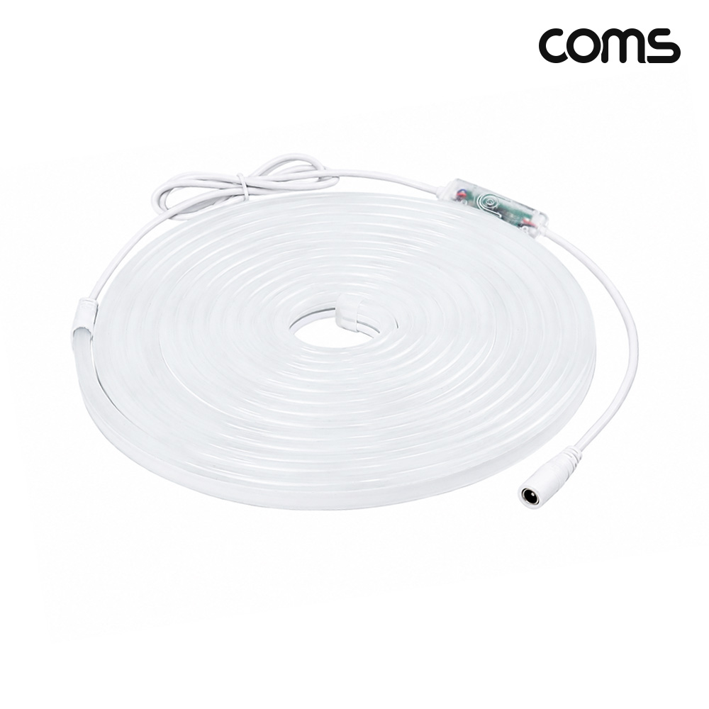 Coms LED 줄조명 슬림형 5M DC 5.5x2.1mm 24V 조명 리모컨 밝기조절
