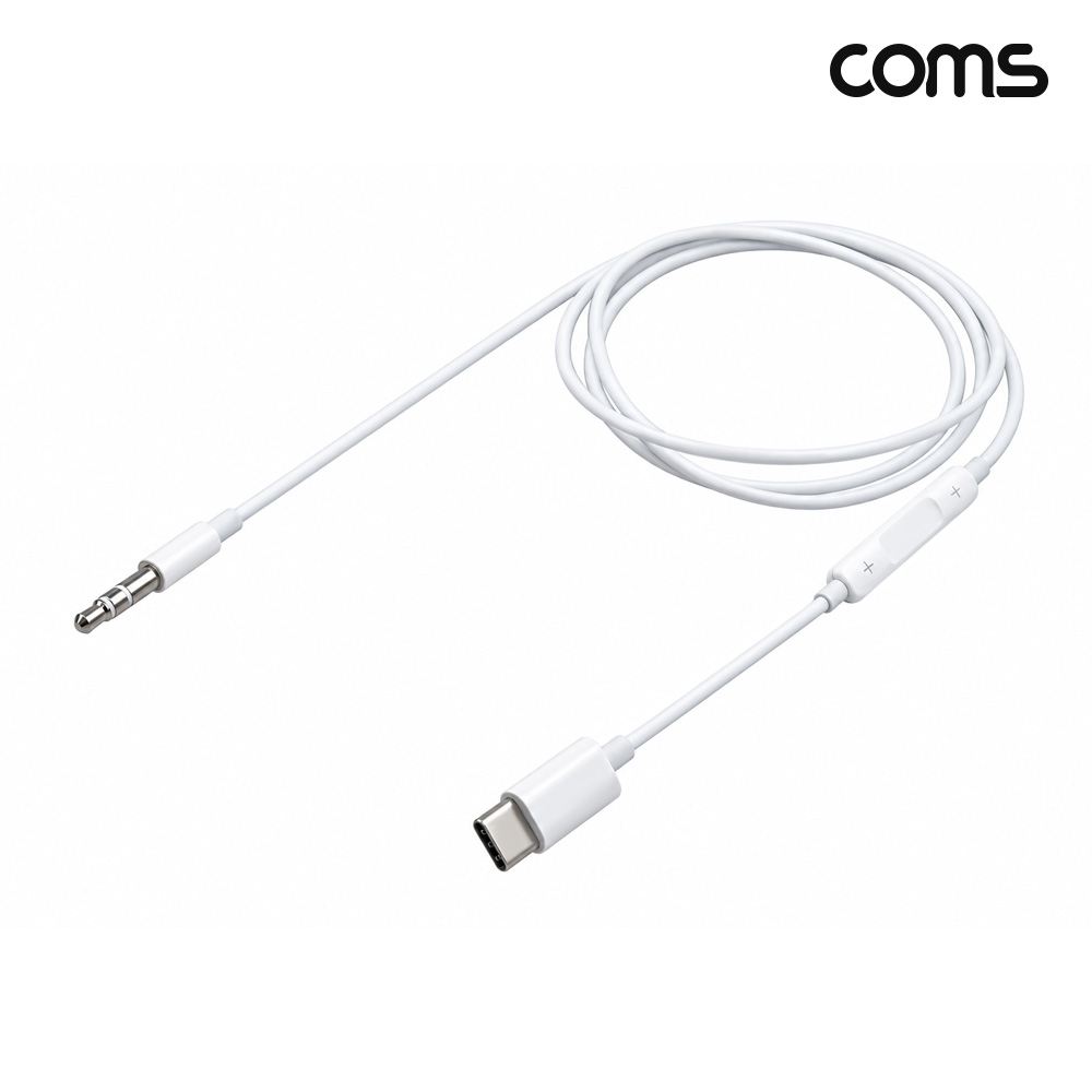 Coms C타입 to 3.5mm AUX 케이블 1m 3극 차량용