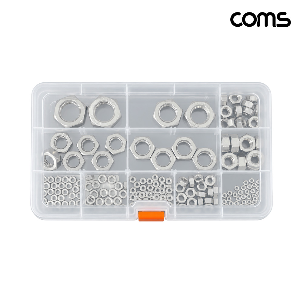 Coms 스텐 육각 너트 세트 11종