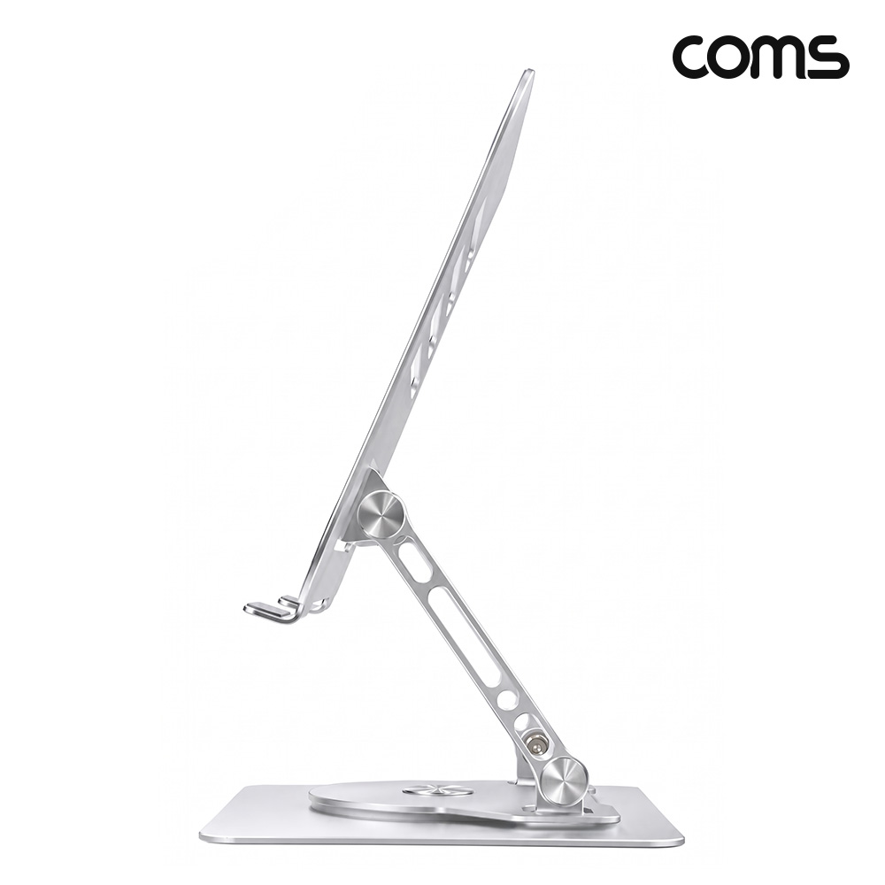 Coms 태블릿 노트북 알루미늄 회전 거치대 360도 탁상용