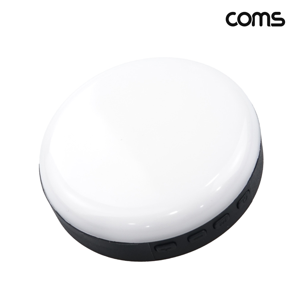 Coms LED 스마트폰 라이트 원형 카메라 조명 색온도조절 밝기조절