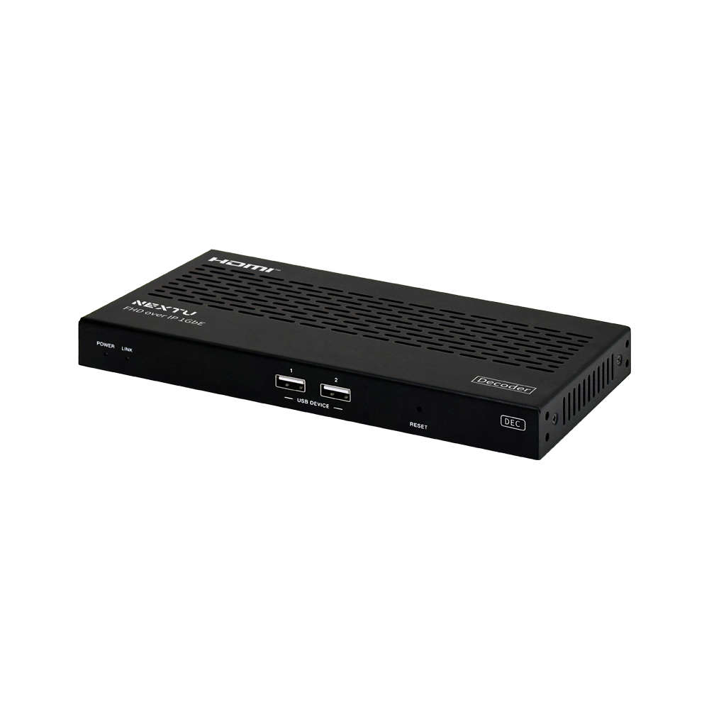 넥스트유 HDMI KVM IP 매트릭스 디코더 수신기 FHD HV995HDCR-KVM