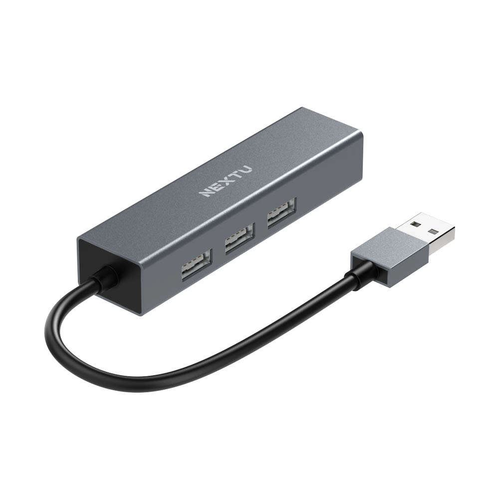 넥스트유 USB 2.0 3포트 허브 100Mbps 랜카드 UH133LAN