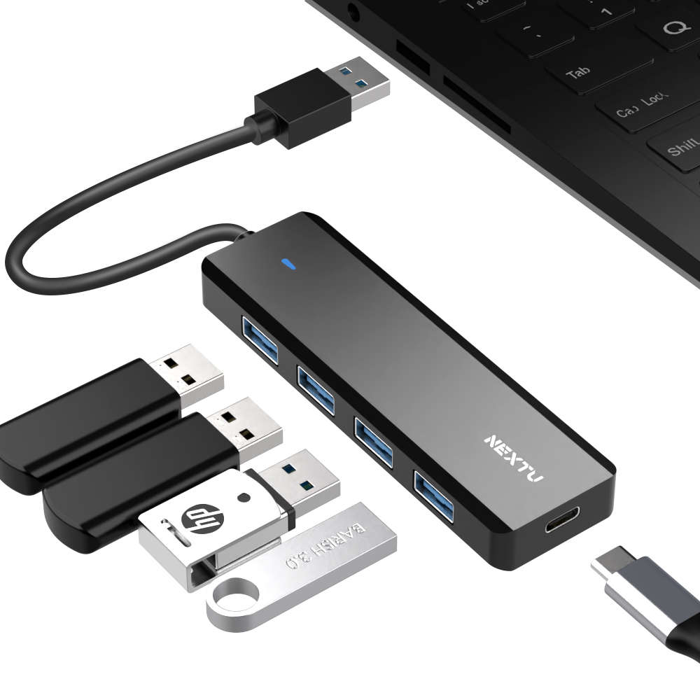 넥스트유 USB 3.0 4포트 USB허브 무전원 674U3