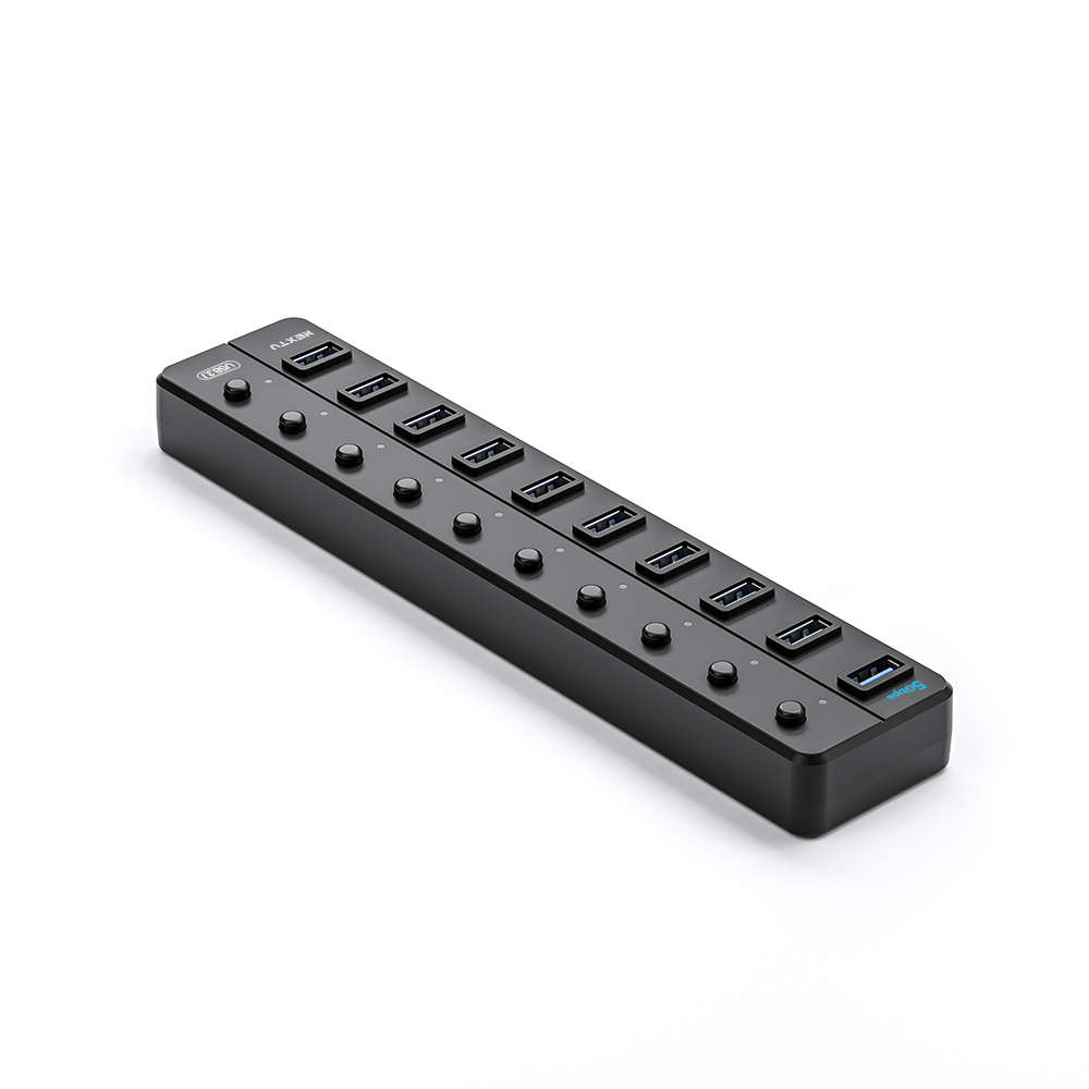 넥스트유 USB 3.1 10포트 USB허브 유전원 710U3