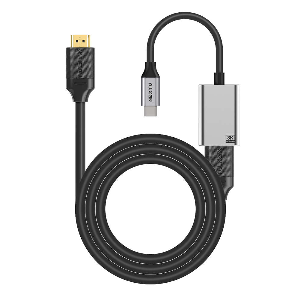 넥스트유 USB-C to HDMI 2.1 8K 변환 케이블 2m 9102CHM