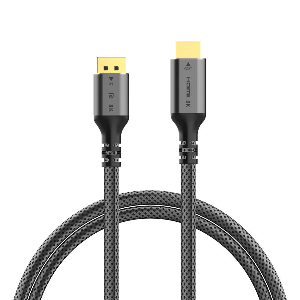 넥스트유 DP to HDMI 2.1 8K 변환 케이블 2m ZDPHC8422-8K