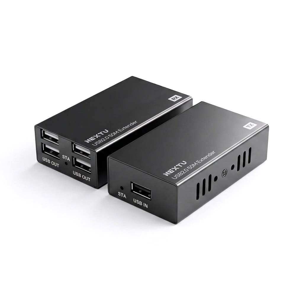 넥스트유 USB 2.0 4포트 거리연장기 UTP 50m USB454