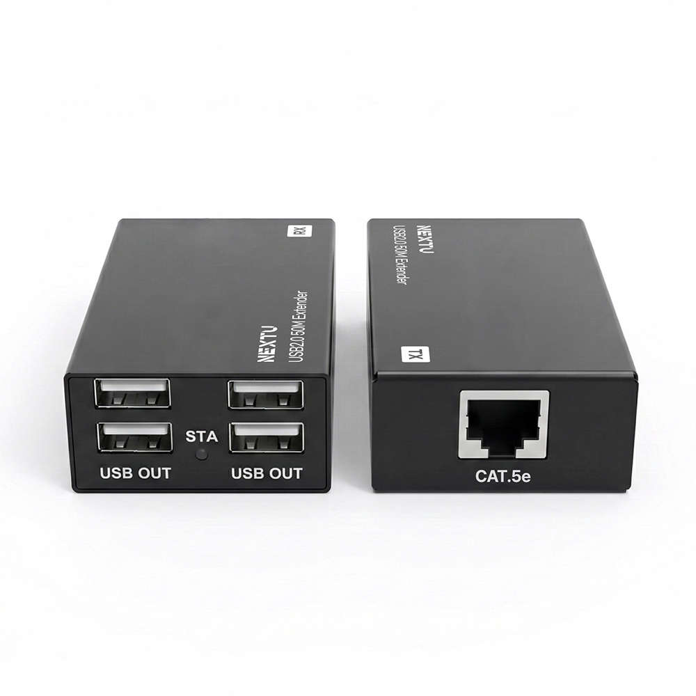 넥스트유 USB 2.0 4포트 거리연장기 UTP 50m USB454