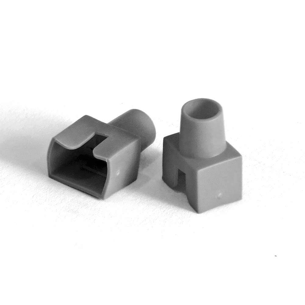 넥스트유 RJ45 랜케이블 보호캡 각부트 회색 100개입 TLB50GY