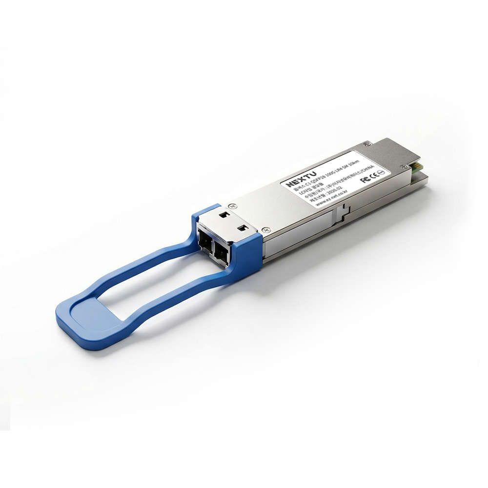 넥스트유 QSFP28 100G LR4 싱글모드 광모듈 LC 10km QSFP100G-LR4