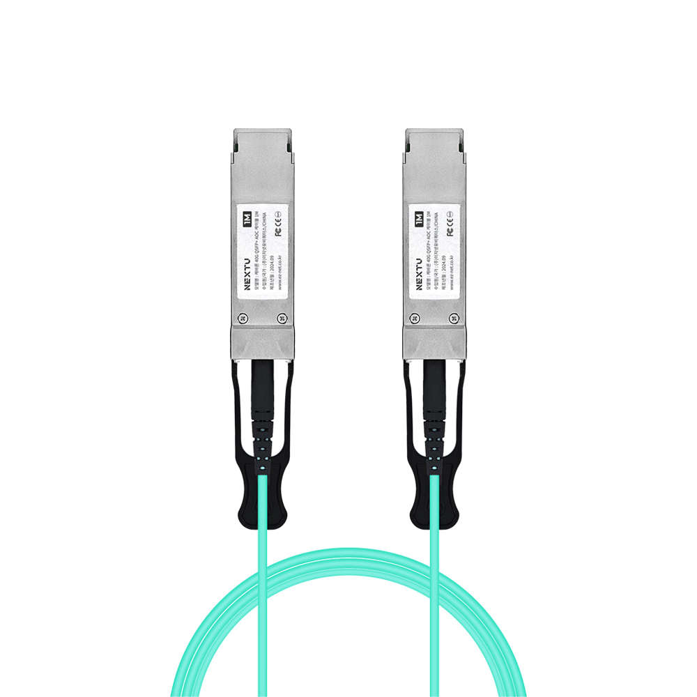 넥스트유 40G QSFP OM3 AOC 광케이블 1m SFP40G-AOC01