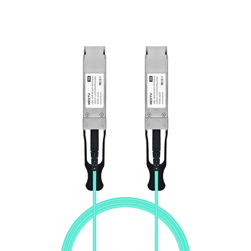 넥스트유 100G QSFP28 AOC 광케이블 1m QSFP100G-AOC01