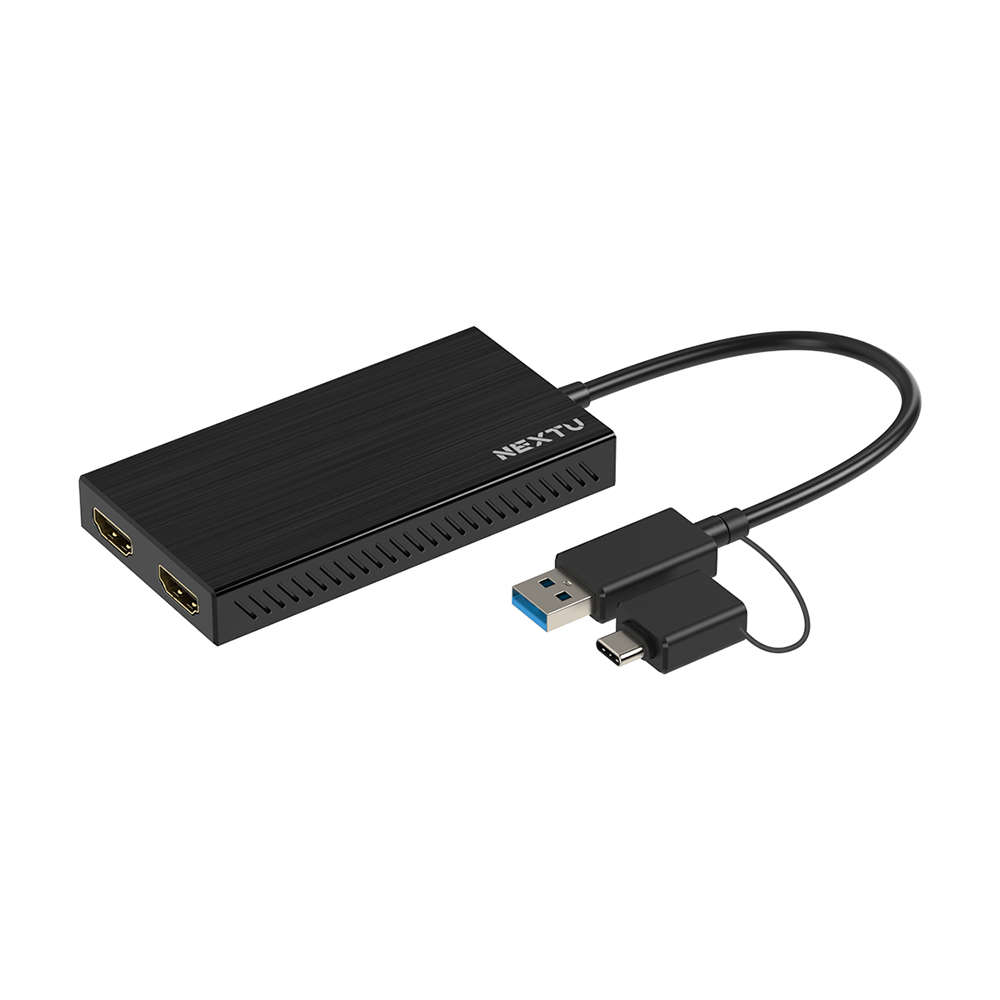 넥스트유 USB 3.0 A C 듀얼 HDMI 디스플레이 어댑터 5322TCH-DUAL
