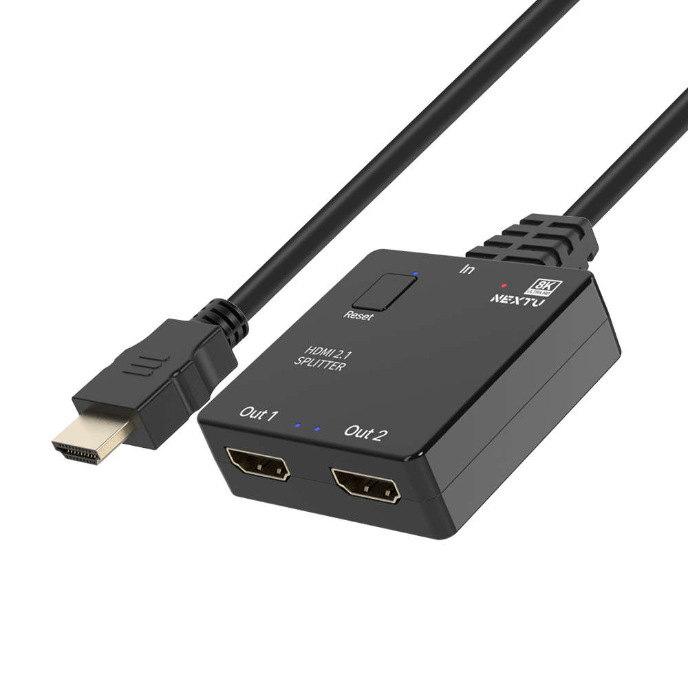 넥스트유 HDMI 분배기 1대2 8K 케이블 일체형 8302SPC8K60
