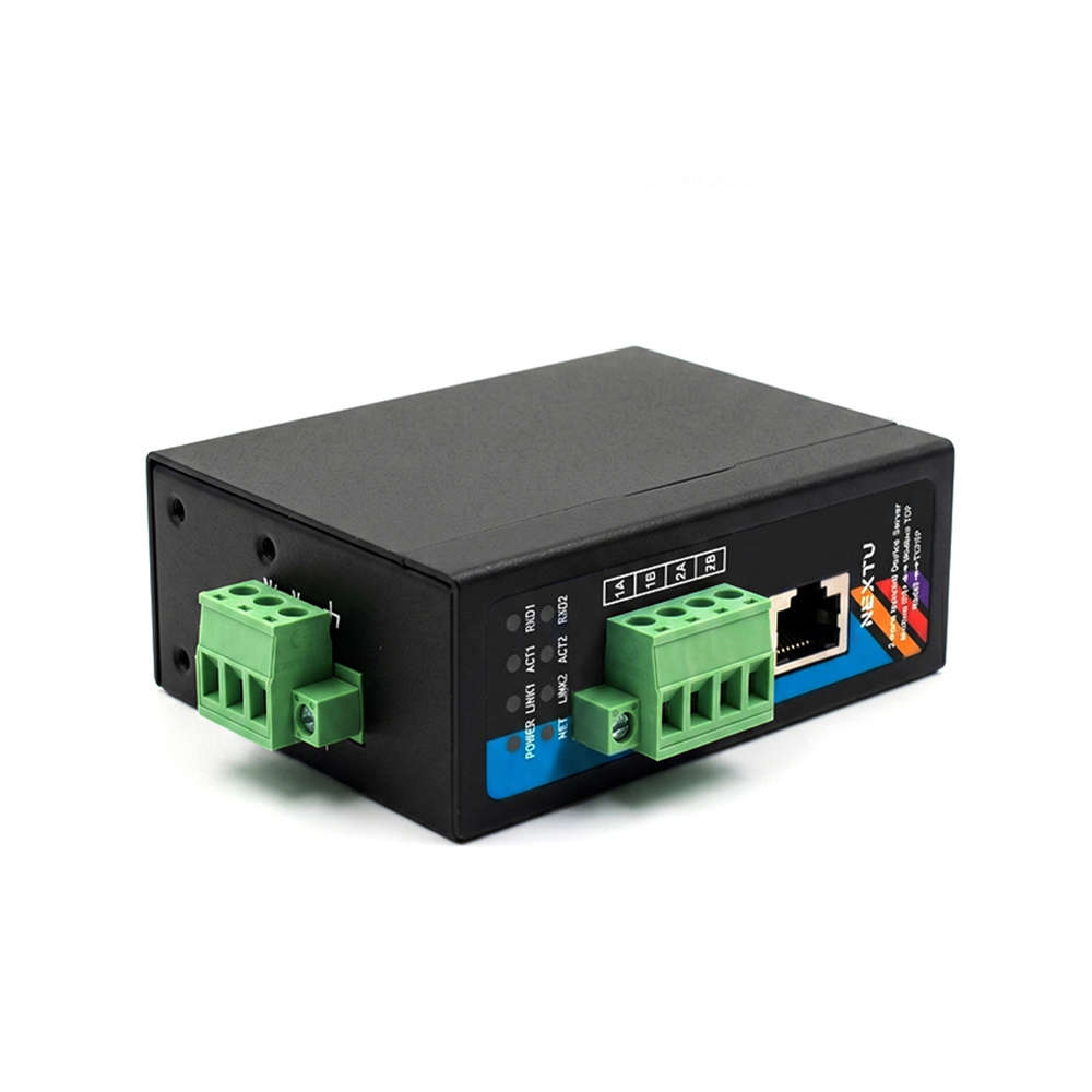 넥스트유 산업용 RS485 모드버스 이더넷 컨버터 2채널 ZDEC485DI