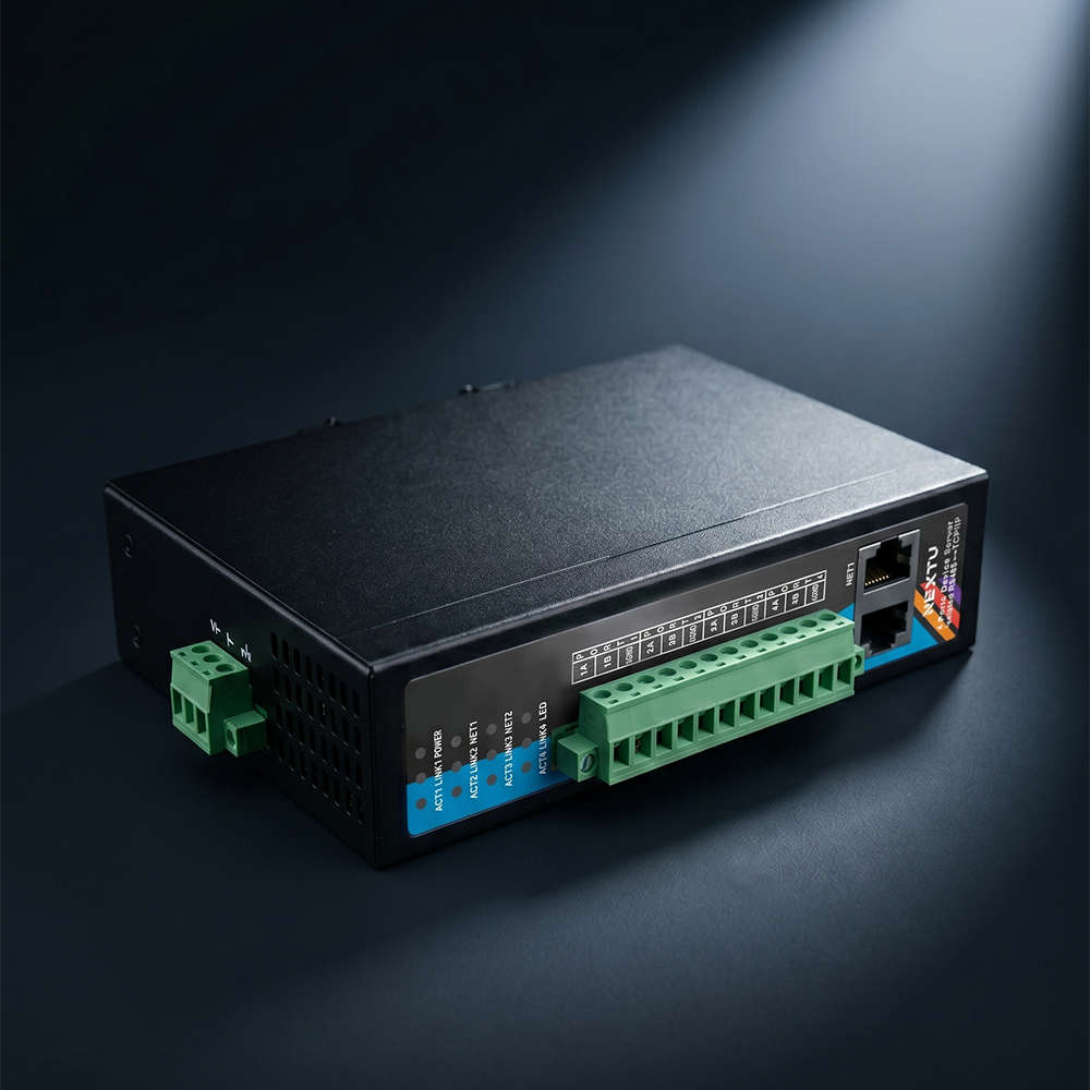 넥스트유 산업용 RS485 모드버스 이더넷 컨버터 4채널 ZQEC485DI
