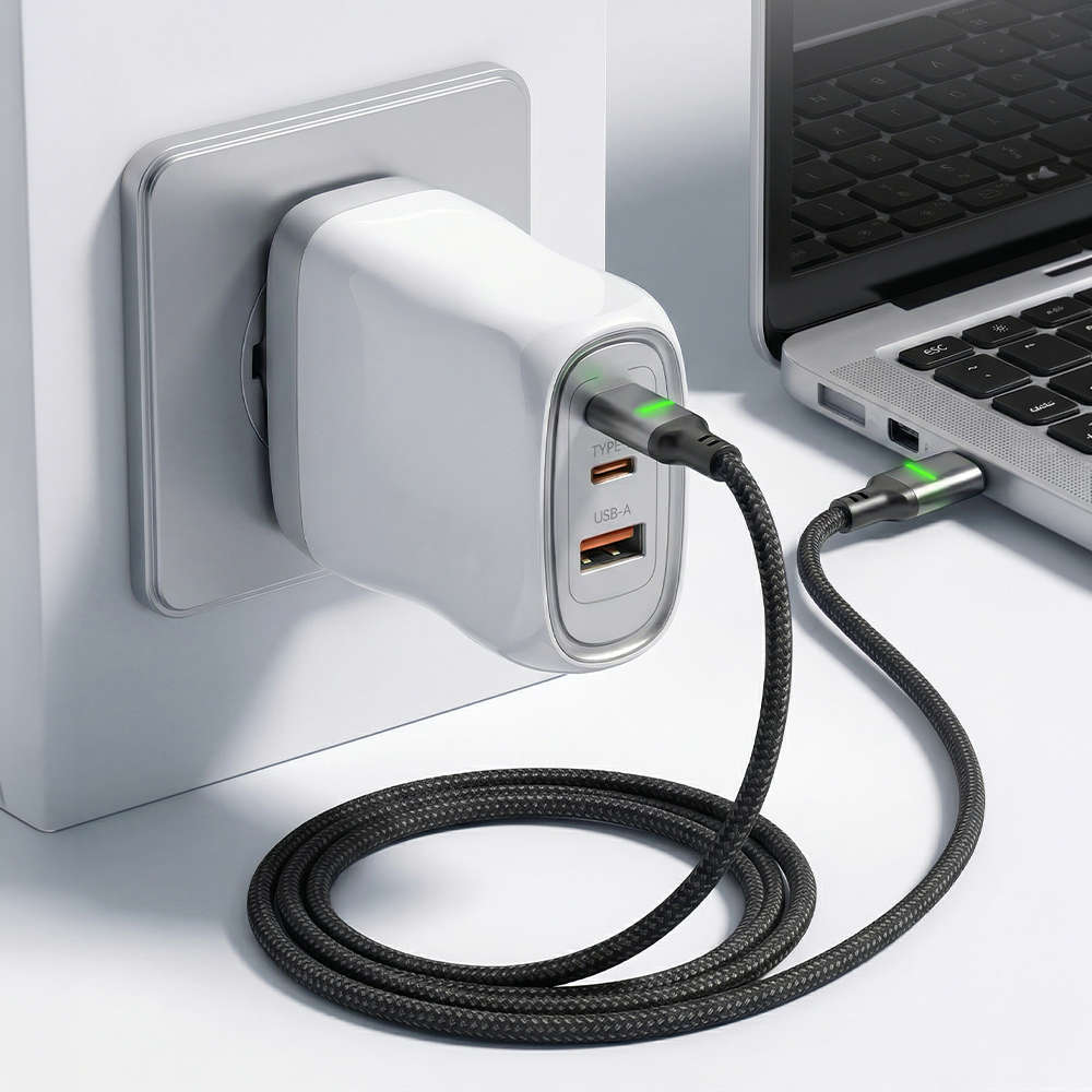 넥스트유 USB C to C 충전 케이블 60W LED 2m CC8702